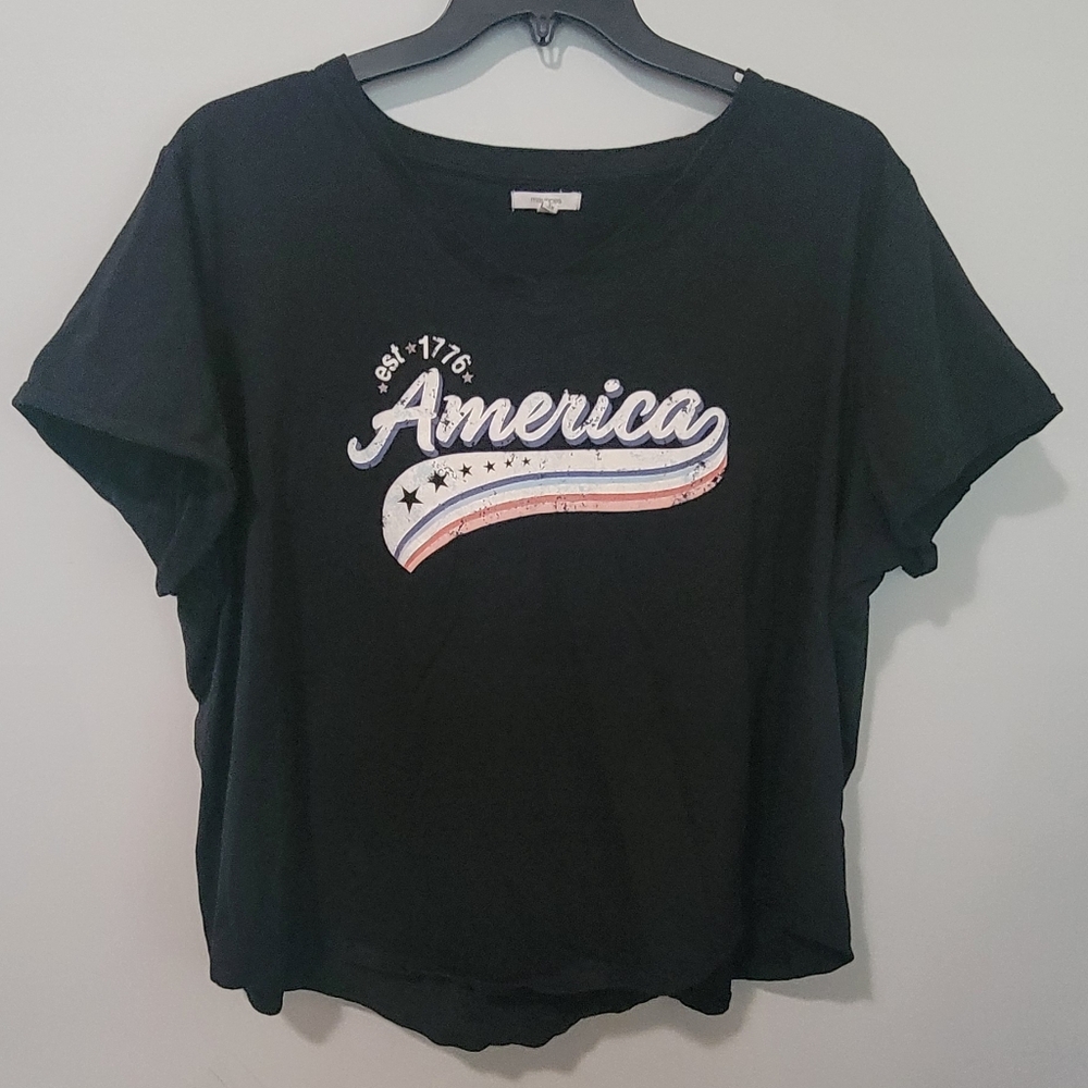 Black Graphic Women's Top